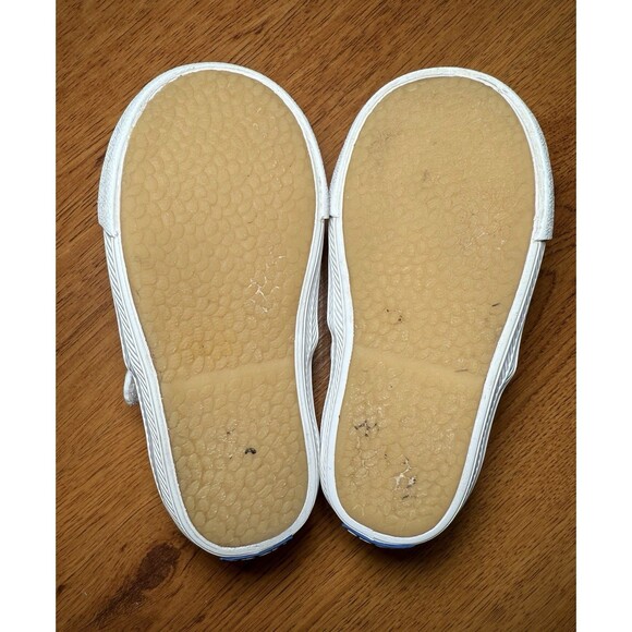 Keds Toddler Girl Shoes Daphne T-Strap White Leather Size 5 Hook Loop - Picture 8 of 9